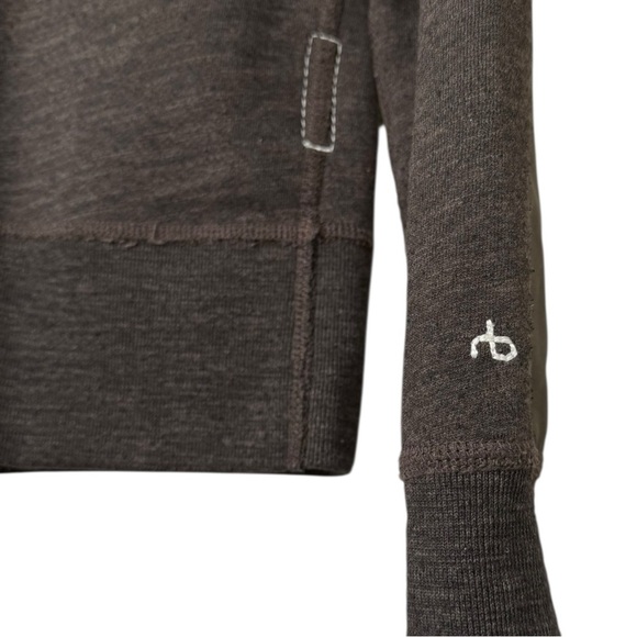 Rag & Bone Contrast Panel Crewneck Sweater Men’s Size Small Green Cotton - Picture 2 of 7